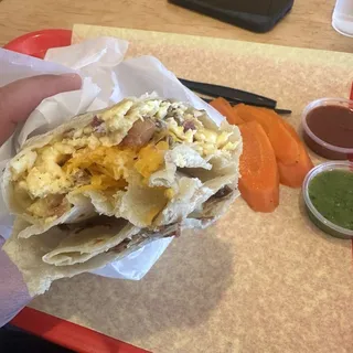 Steak and Bacon Burrito