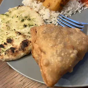 Samosa and naan
