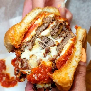 Secret menu item Pizza Burger