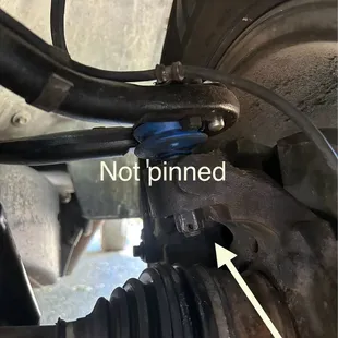 Missing pin on this side also