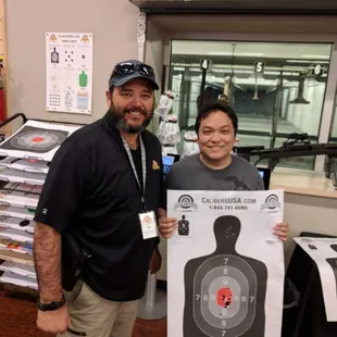 My baby brother&apos;s first gun lesson. We had DJ, an amazing teacher. Look how awesome my brother did!