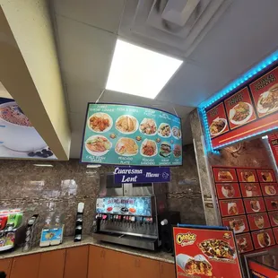 the inside of a restaurant