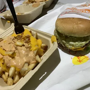 Cali Double Burger and Cali Fries