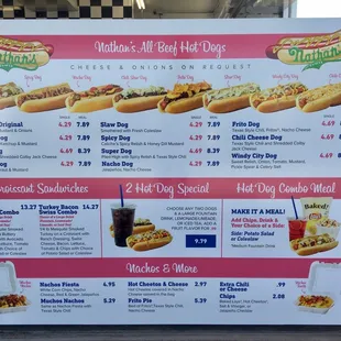 Food menu