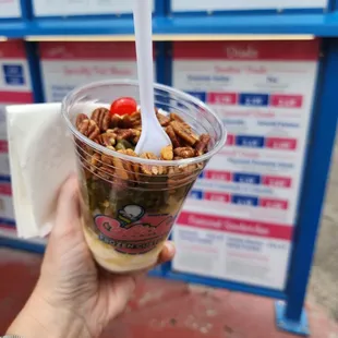 Green chile sundae