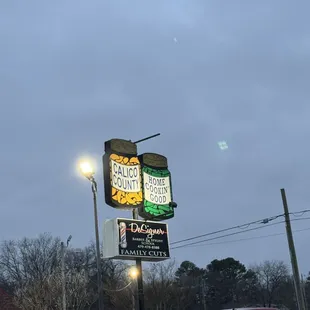 Outside sign
