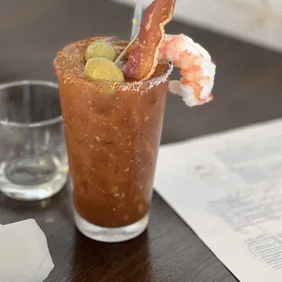 Bloody Mary with yummy topping added