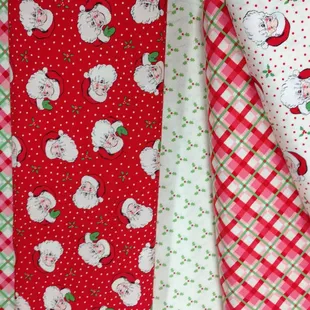 New retro holiday fabrics from Moda.