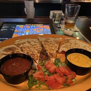 special today was philly cheese steak quesadillas!!! And boy is it special:))) food here is insane