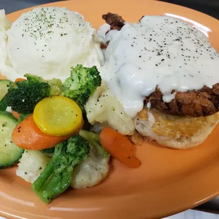 Fried Chicken and Biscuits