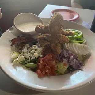 Crispy chicken Cobb salad