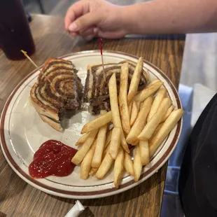 Patty melt with french fries it was really good