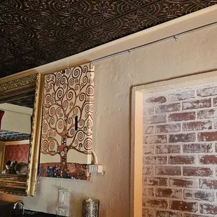 a woman standing in the kitchen