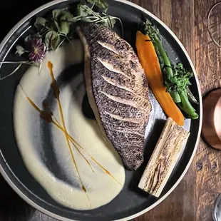 Wonderful presentation of Branzino