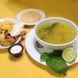 Homemade chicken soup