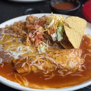 Combo Taco and Enchilada