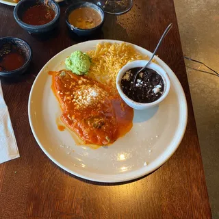 4. Chile Poblano with Guacamole Combo