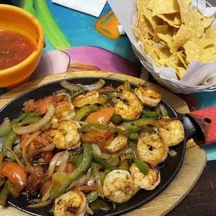 Shrimp Fajitas