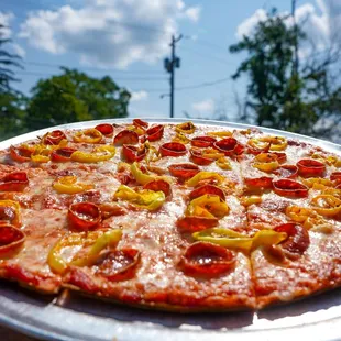 pizza, food
