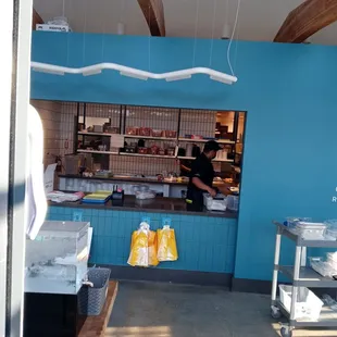 a view of the kitchen