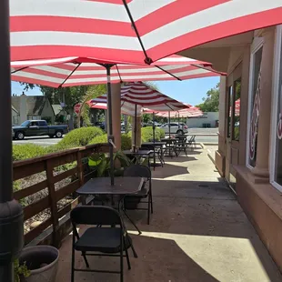 Outdoor dining.