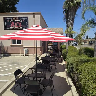 Outdoor dining.
