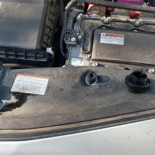 See the cap. Glad it was still there but I wish it had been where it should be