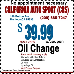 Discount Oil Change