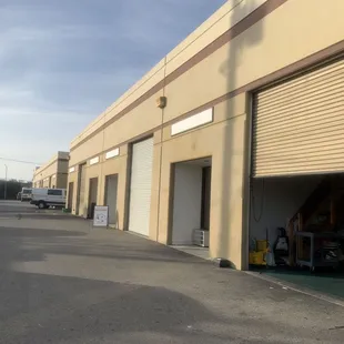 a view of the outside of a building