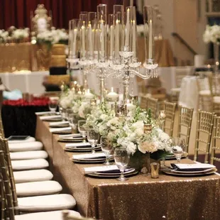 From the back, looking towards the stage.