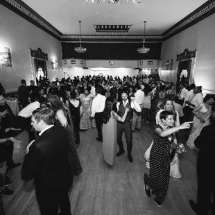 Wedding dance party begins