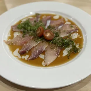 Hamachi Crudo ( I'll pass on this one next time )