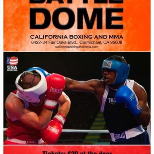 Coming up! Regular training fights, great to check it out. Plus they have bomb tacos sometimes!