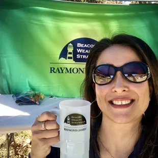 09.18.21 My office was head sponsor of the event! Cool mugs with our logo for VIP guests.