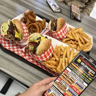 California burger orders and western burger