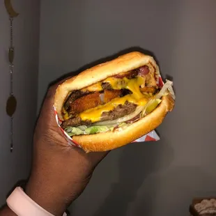 King cheese burger