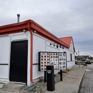 Drive through with menu