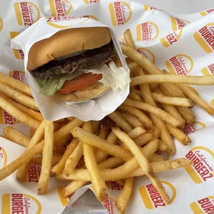 a basket of french fries