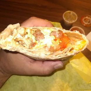 Sausage Breakfast Burrito