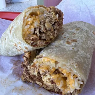 Chorizo, Egg, and Cheese Burrito