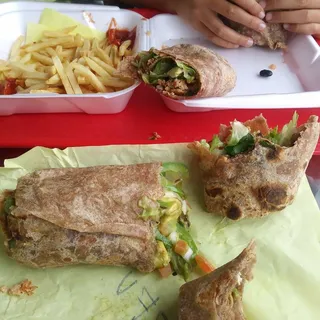 Tofu Fajitas Burrito