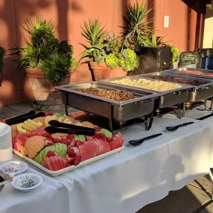 Homestyle Breakfast with Sliced Fresh Fruit