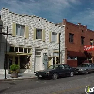 cars parked on the side of the road