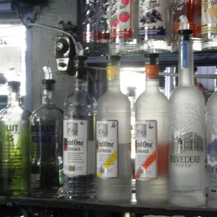 the number on the bottle is how much the shot costs