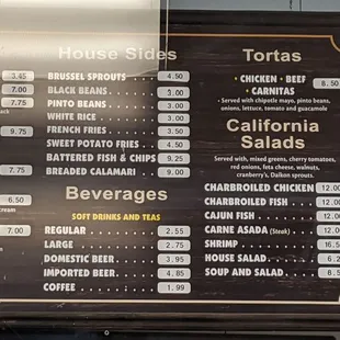 Menu (March 2021)