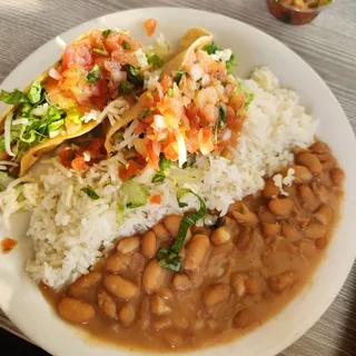 Charbroiled Chicken Taco Combo
