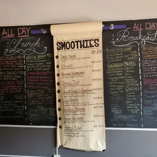 Menu of everything good!
