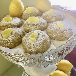Lemon crinkle cookies