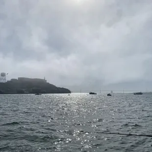 Nice view of Alcatraz &amp; Bay Bridge
