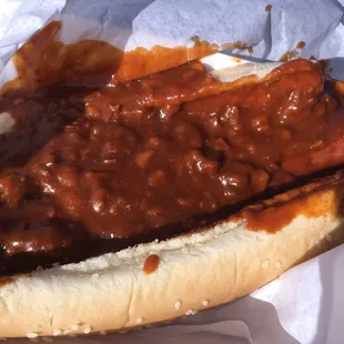 Chili dog ( cheese comes with it)